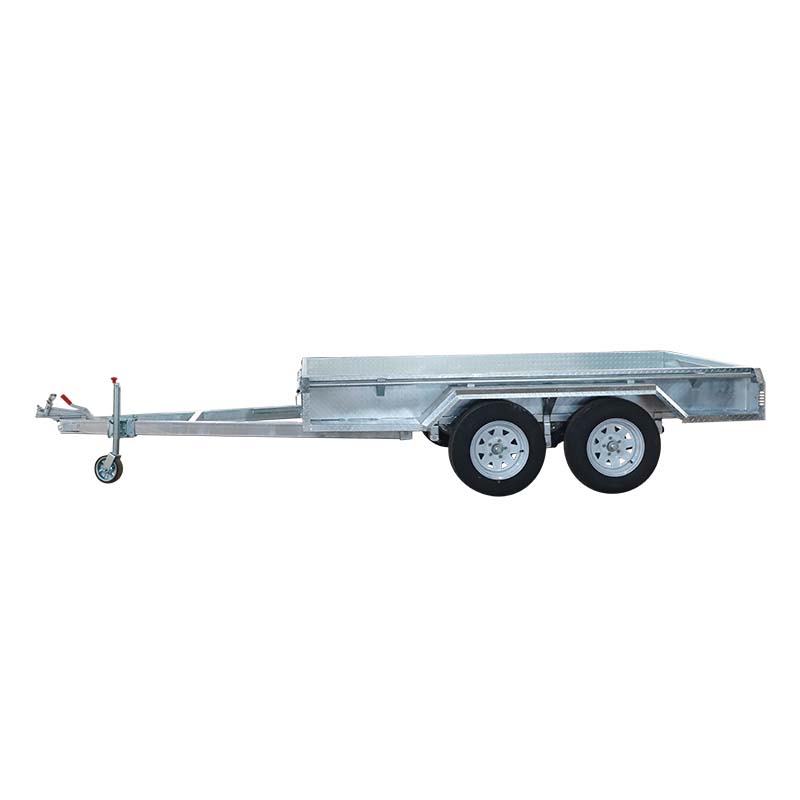 Tandem axle box trailer with m